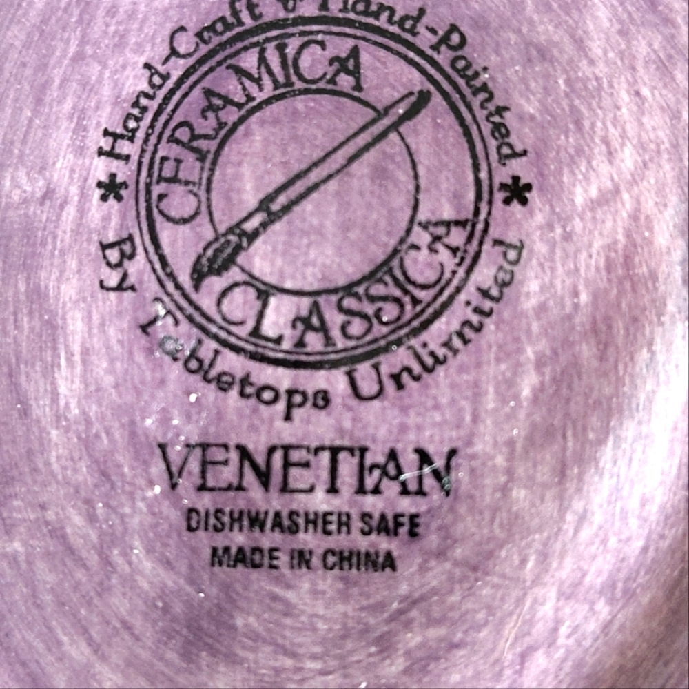 Tabletops Unlimited Ceramica Classica Grape Bowl- NEVER USED - Picture 4 of 4